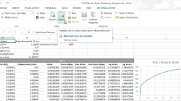 Work directly from Microsoft Excel to publish and retrieve material data