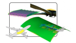 Digimat-composite-material-helicopter-blade-underbelly-fairing-ud-and-woven-composites